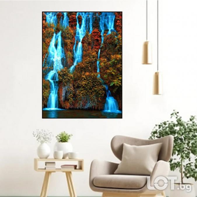 Картина за рисуване по номера с рамка 40x50 см