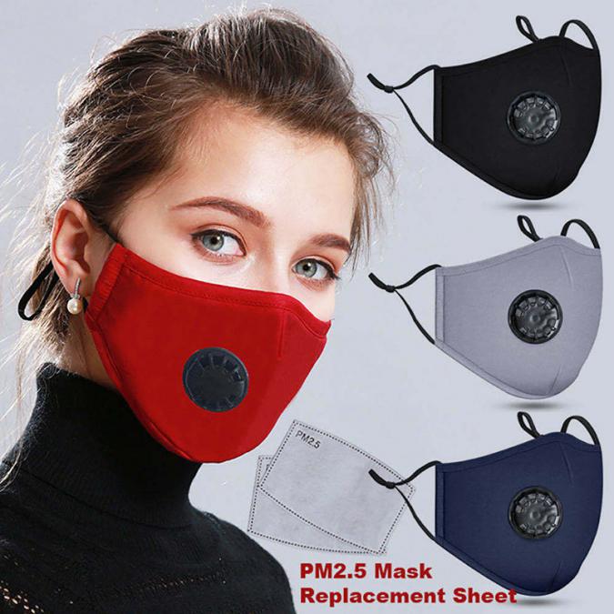 Защитна маска 2бр. филтри с активен въглен