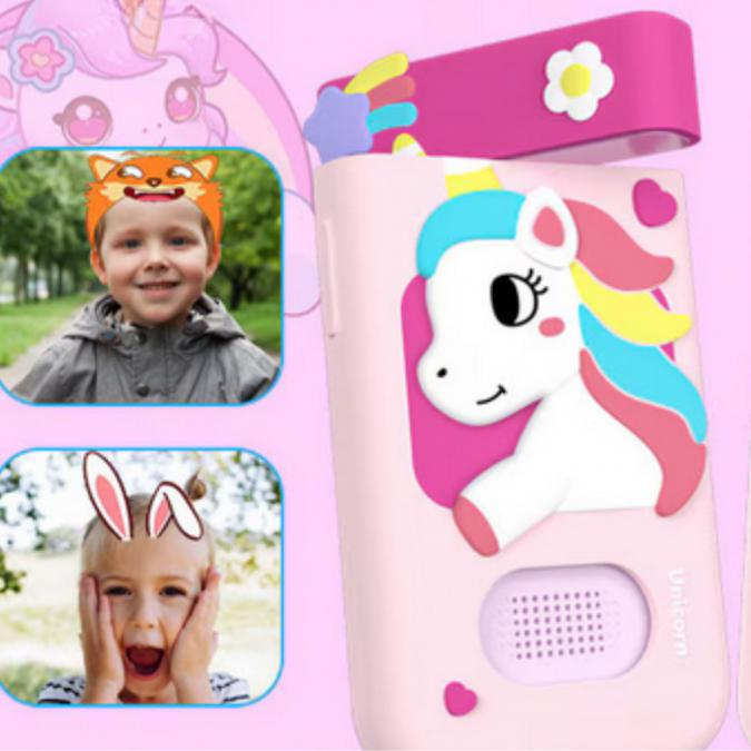 Образователен детски телефон с игри и камера 180  Smart Phone за дец