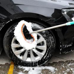 Четка за автомивка с телескопична дръжка до 120см, без драскотини