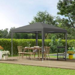 Сгъваема градинска шатра 3x3 м  Здрава метална конструкция, регулируе
