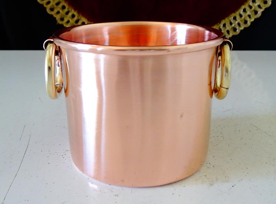 Шведска медна чаша за вино, чиста червена мед, печат.