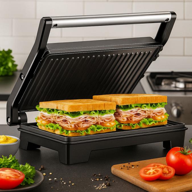 Тостер грил Royalty Line Rl-pm1000 - Компактен грил и сандвич преса 2