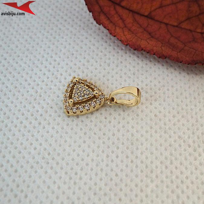 Висулка с 14К златно покритие и с цирконий