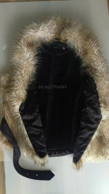 Елек с изкуствена козина топъл размер S