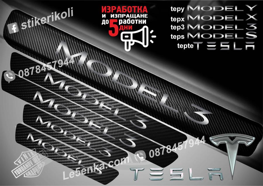 Tesla Model 3 прагове от карбон