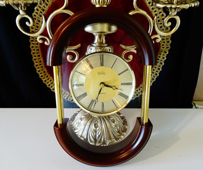 Немски стенен часовник Royal, позлата.