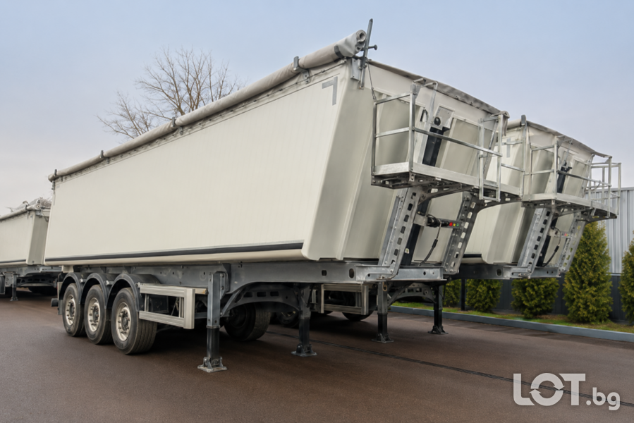 Триосни полуремаркета Schmitz SCB S3d34 - зърновоз гондола