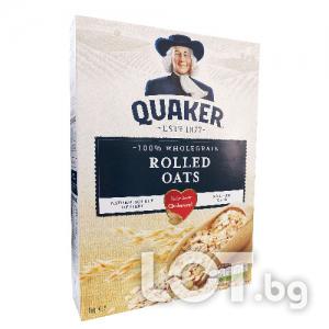 Овесени ядки Quaker Oats 1кг - 100% пълнозърнести