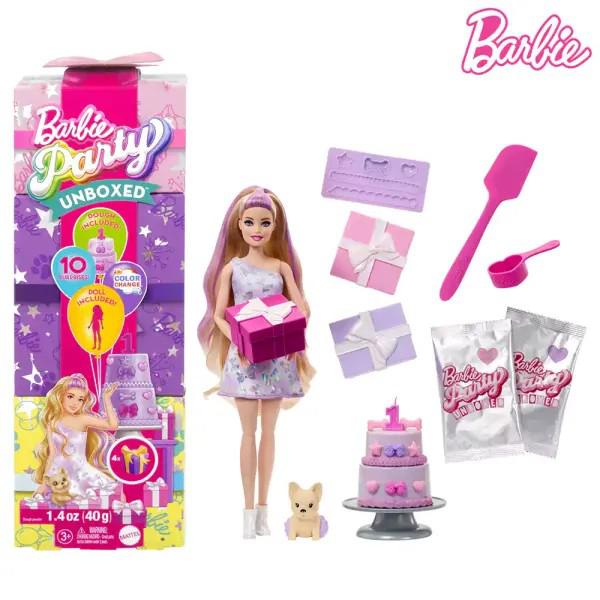 Оригинална куклa Barbie Party Unboxed - Рожден Ден  10 изненади