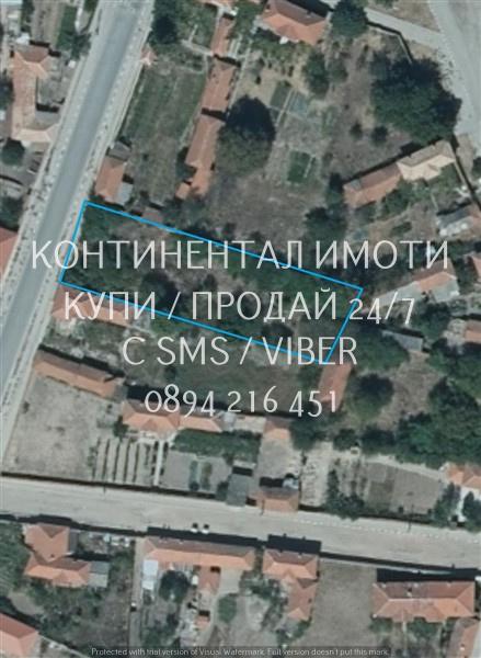 Код 63010. Перфектен парцел 1200м2 с лице на главната асфалтирана улиц