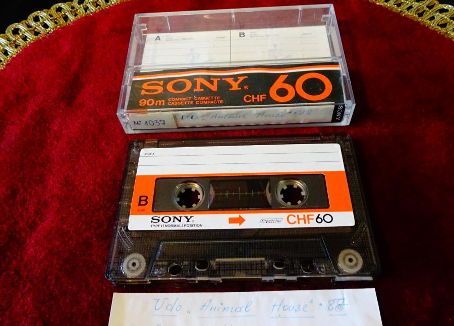 Аудио касета Sony Chf60 с хеви метъл групата U. D.o.