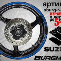 Suzuki Burgman Blue кантове за джанти