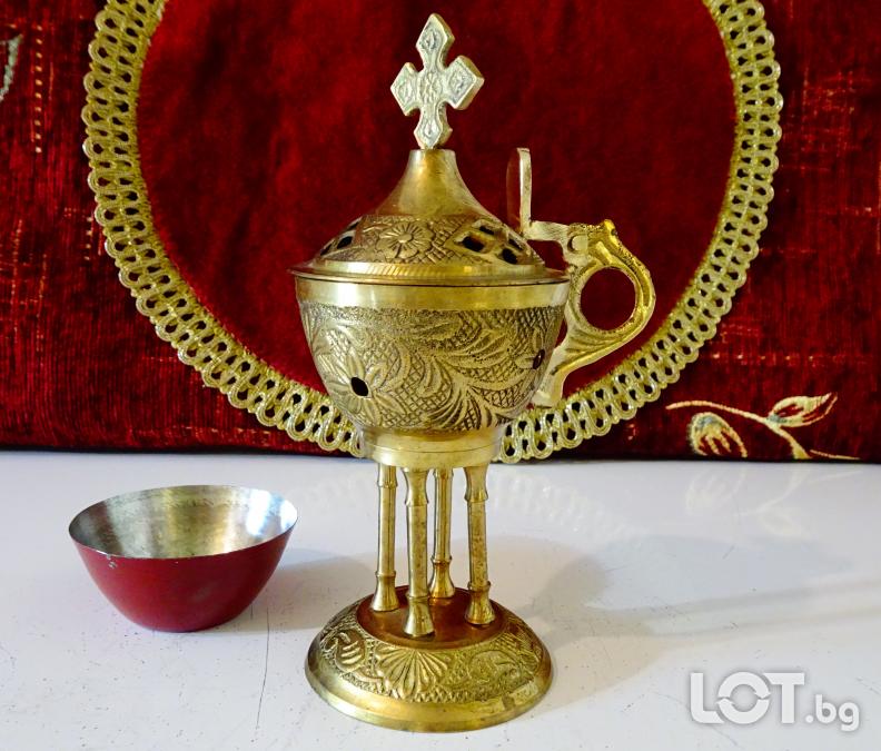 Бронзово кадило, православно, не ползвано.