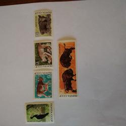 Серия от 5 пощенски марки от Ссср 1969 г.