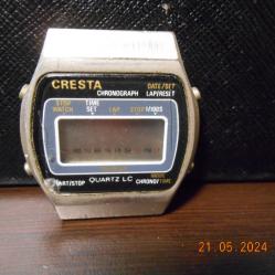 Cresta chronograph LCD watch vintage 77-80