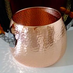 Медна тенджера 6 л., 1кг., чиста червена мед.