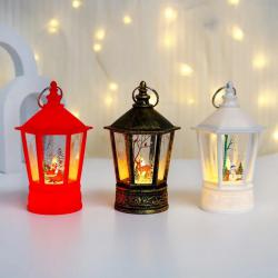 Коледен декоративен LED фенер  топла светлина и уют за празничния дом
