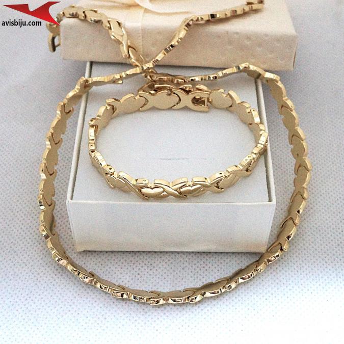 Коплект с 14К златно покритие