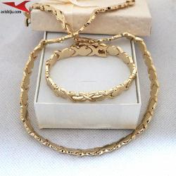 Коплект с 14К златно покритие