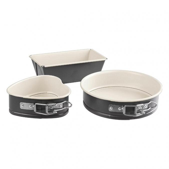 Комплект мини форми за печене Exclusive  3 части  керамично покрити