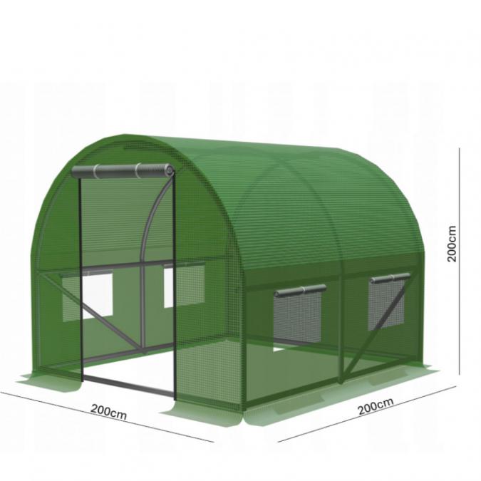 Компактна оранжерия  лесен монтаж и стабилна рамка