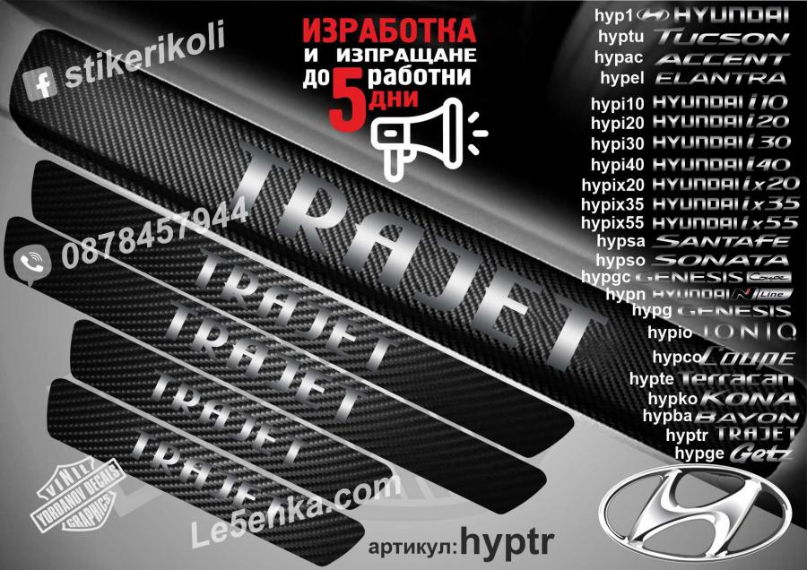 Hyundai Trajet прагове от карбон
