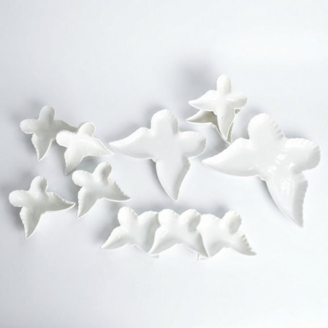 Елегантен комплект за сервиране от висококачествен порцелан, дизайн П