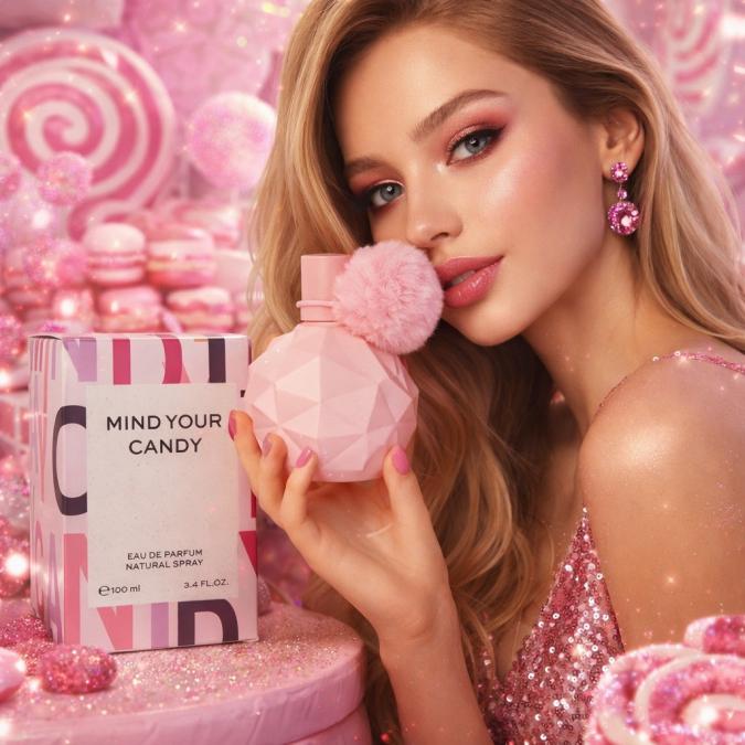 Дамски парфюм Mind Your Candy, 100 мл  Флорално-плодов аромат с нотки