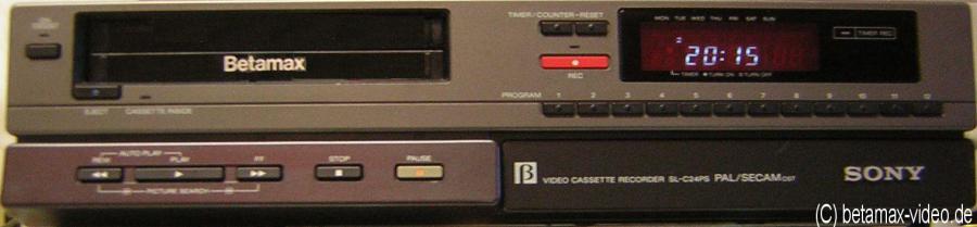 Betamax видеомагнетофон Sony Sl-c24ps  Дистанционно  Касети