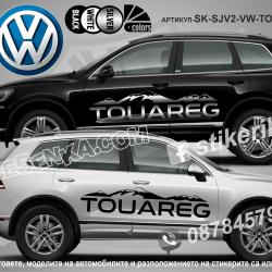 Volkswagen Touareg стикери Mountain