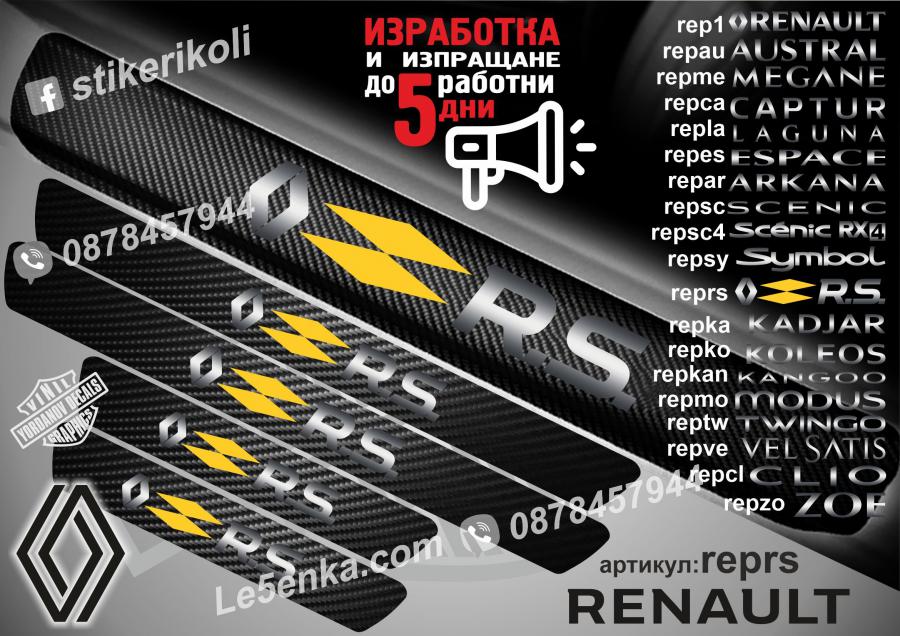Renault RS прагове от карбон