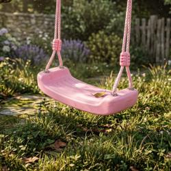 Детска градинска розова люлка  здрава, безопасна и регулируема до 75
