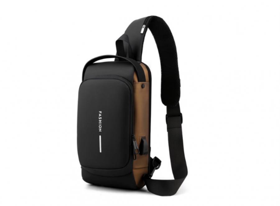 Мъжка чанта за през рамо, Crossbody, с USB поддръжка за зареждане, джо