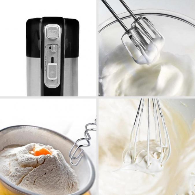 Миксер с купа Royalty Line Rl-hm19015, 700w, 6 бъркалки, 3 л, Турбо, 5