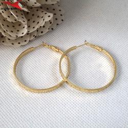 Обеци с 14К златно покритие