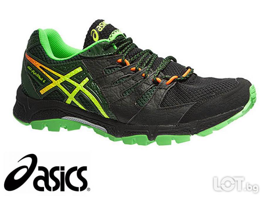 Ликвидация Спортни обувки Asics Fuji Attack 4 Черно със зелени акценти