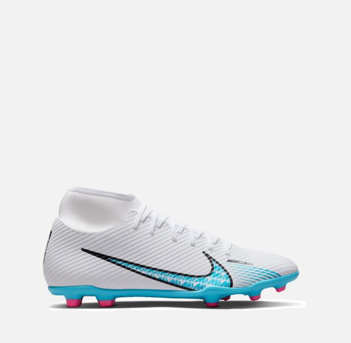 Намаление Футболни обувки калеври Nike Superfly 9 Club FG MG White