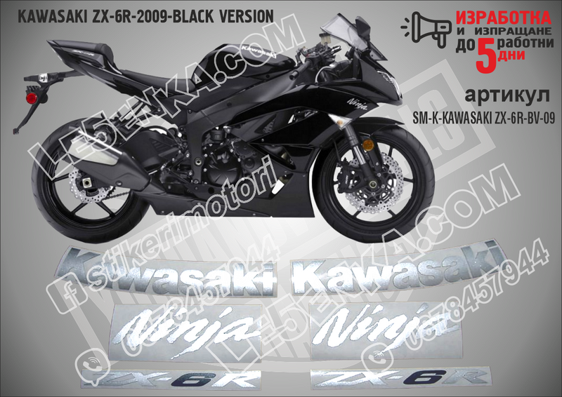 Kawasaki Zx-6r-2009-black Version