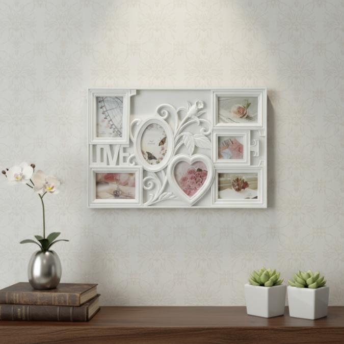 Любовна Феерия  декоративна фоторамка за 7 снимки