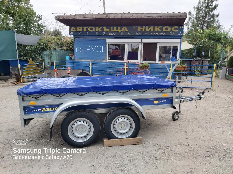 Туристическо ремарке Vesta Light 23da с плосък брезент