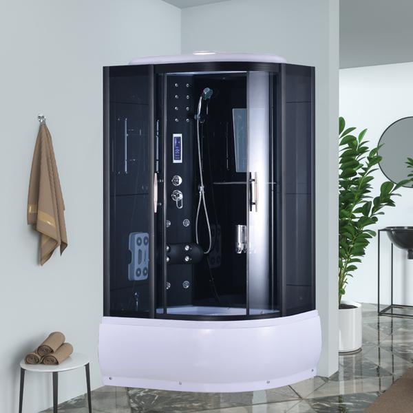 Хидромасажна душ кабина DMN Перла, 120x 80x215 cm, лява