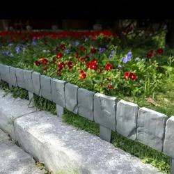 Каменна градинска ограда с визия на естествен камък  комплект 10 броя
