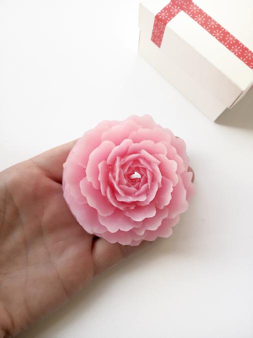 Декоративни свещи рози от 4 бр.