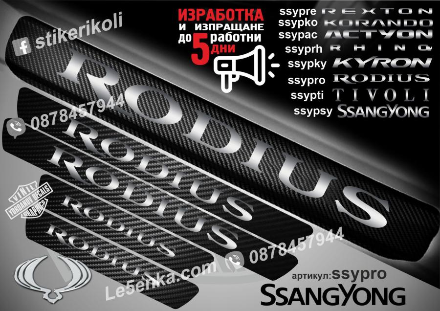 Ssangyong Rodius прагове от карбон