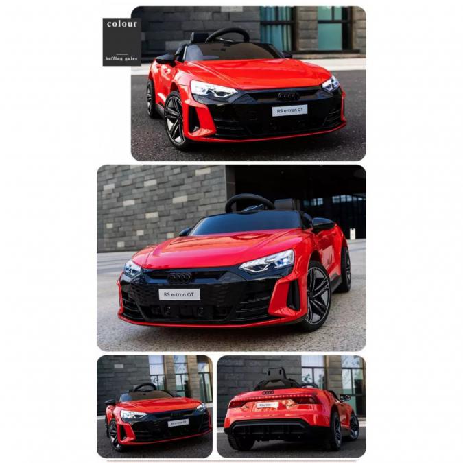 Акумулаторен джип Audi RS E-tron GT 4X4 Licensed с меки гуми и кожена