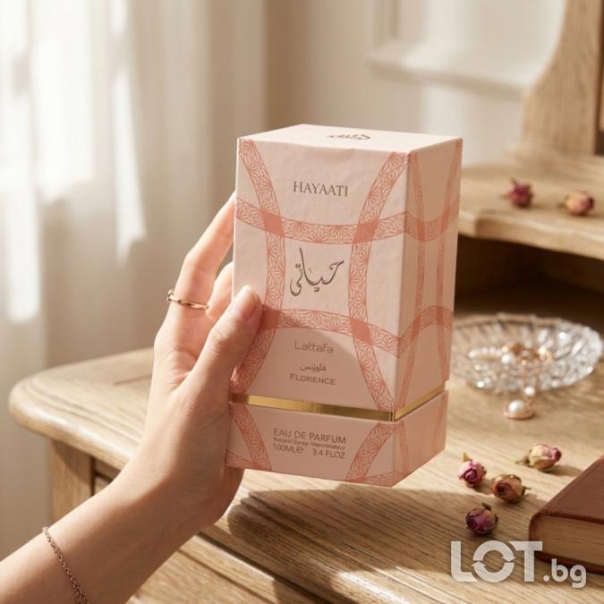 Lattafa Hayaati Florence EDP 100 мл  сладък плодовo-флорален аромат с