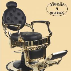 Бръснарски стол Perfido Oro - черен