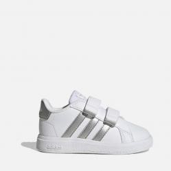 Намаление Бебешки маратонки Adidas Grand Court 2.0 White Silver GW