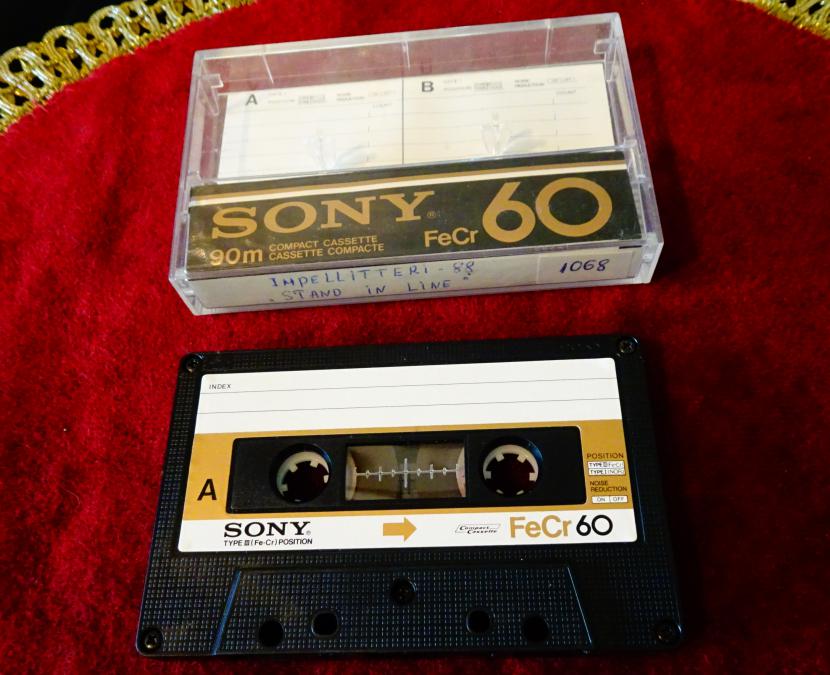 Аудио касета Sony Fecr 60 хевиметъл групата Impellitteri.